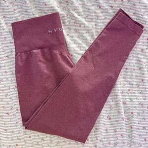 NVGTN Maroon Lift Seamless Leggings - EUC